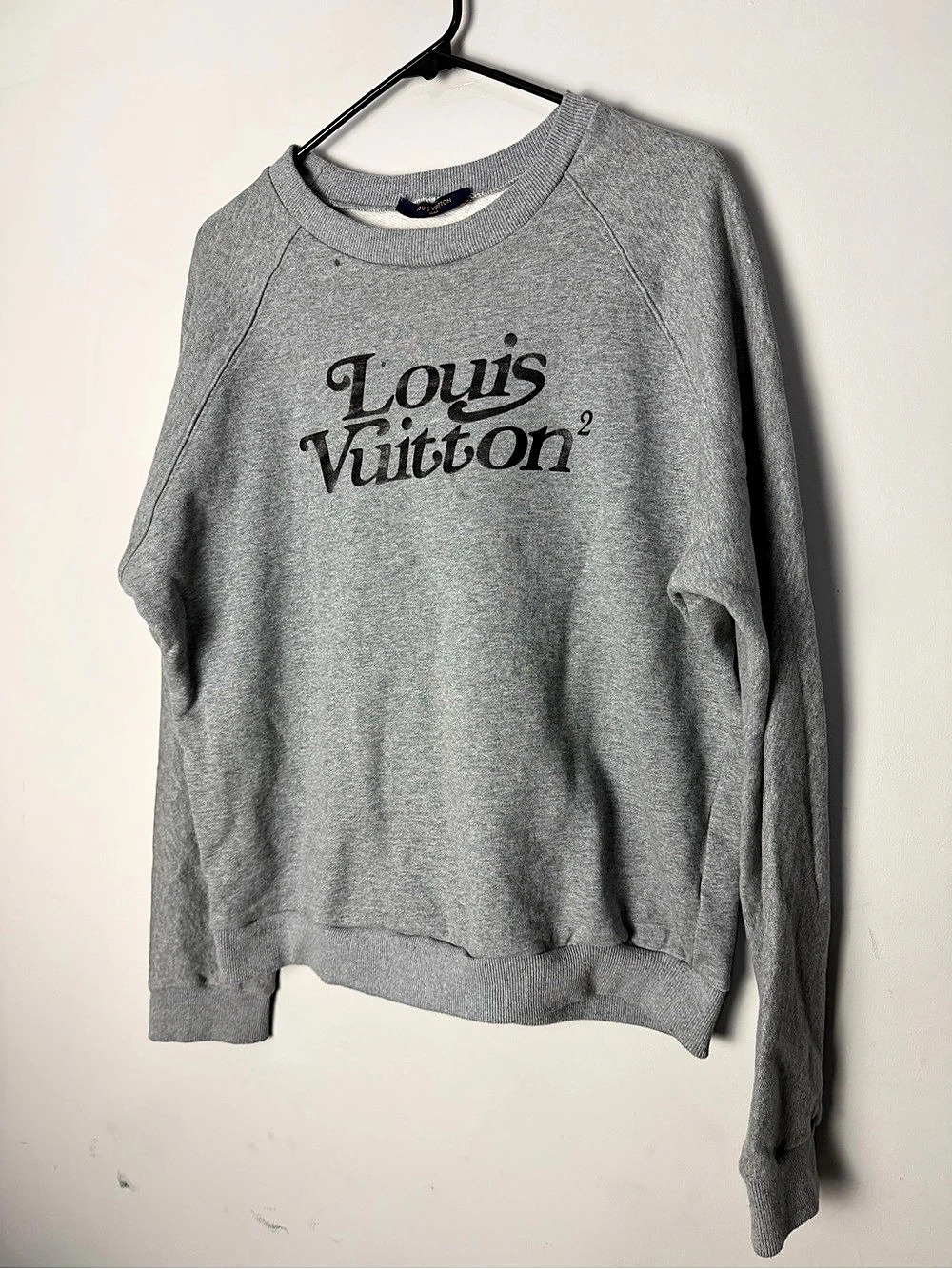 Louis Vuitton x Nigo Squared LV Sweatshirt Gray Medium - Picture 3 of 10